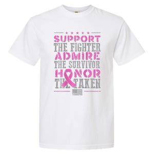 Support The Fighters Admire The Survivors Honor Garment-Dyed Heavyweight T-Shirt