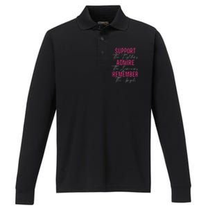 Support The Fighters Breast Cancer Awareness Month Performance Long Sleeve Polo