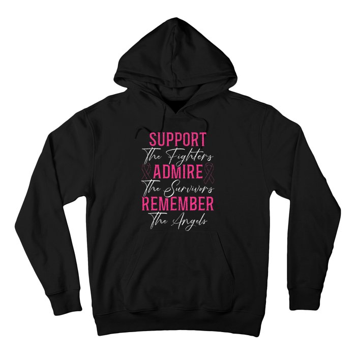 Support The Fighters Breast Cancer Awareness Month Hoodie