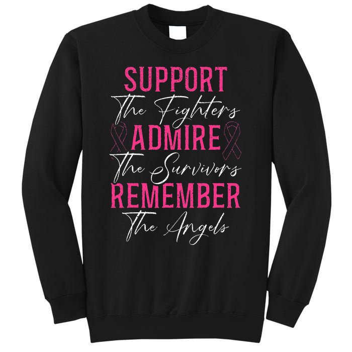 Support The Fighters Breast Cancer Awareness Month Sweatshirt