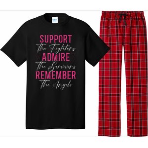 Support The Fighters Breast Cancer Awareness Month Pajama Set