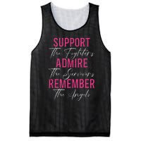 Support The Fighters Breast Cancer Awareness Month Mesh Reversible Basketball Jersey Tank