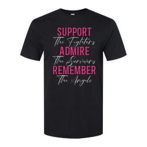 Support The Fighters Breast Cancer Awareness Month Softstyle CVC T-Shirt