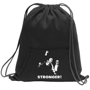 Stronger Trump Fight Support Sweatshirt Cinch Pack Bag