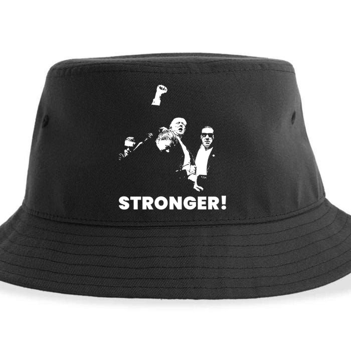 Stronger Trump Fight Support Sustainable Bucket Hat