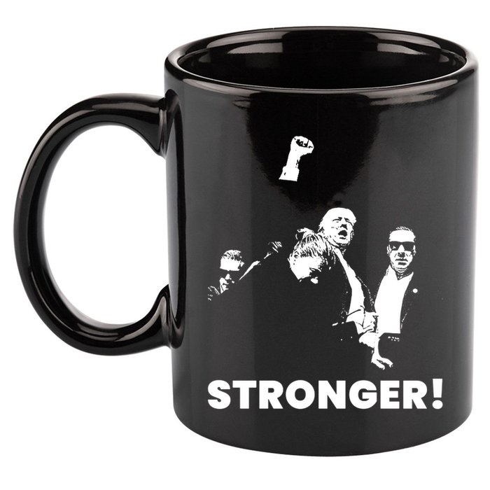 Stronger Trump Fight Support 11oz C Handle Ceramic Mug