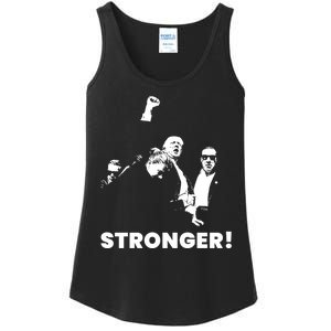 Stronger Trump Fight Support Ladies Essential Tank