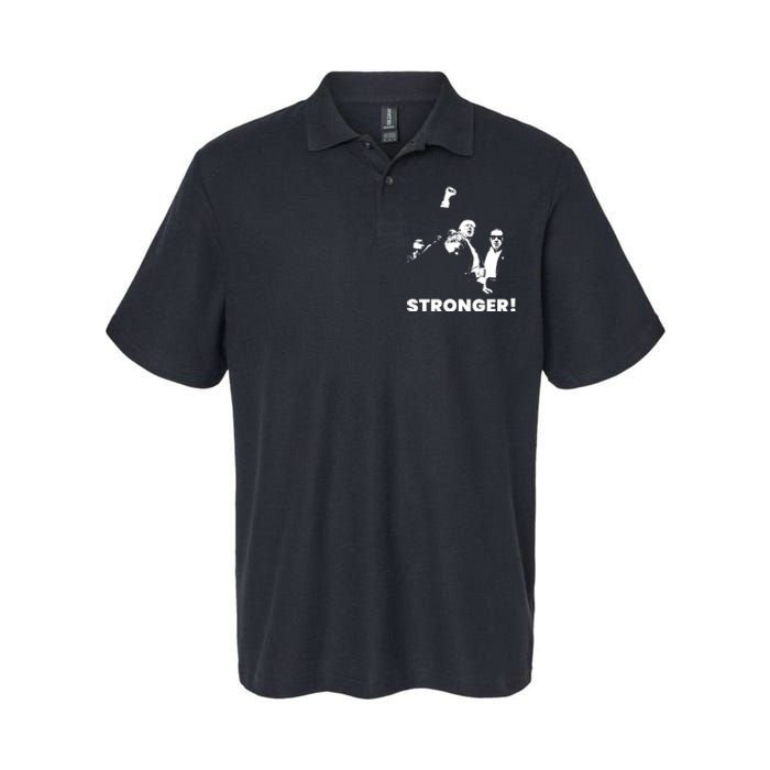 Stronger Trump Fight Support Softstyle Adult Sport Polo