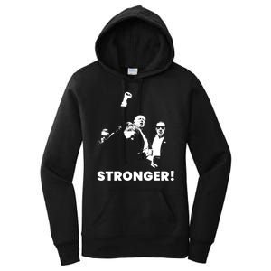 Stronger Trump Fight Support Women's Pullover Hoodie