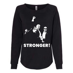 Stronger Trump Fight Support Womens California Wash Sweatshirt