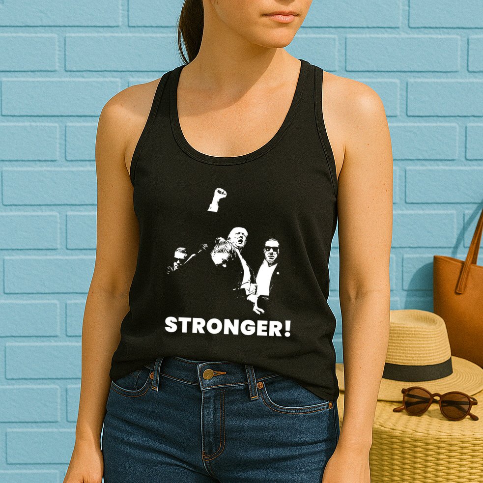 Stronger Trump Fight Support Womens Tank Top