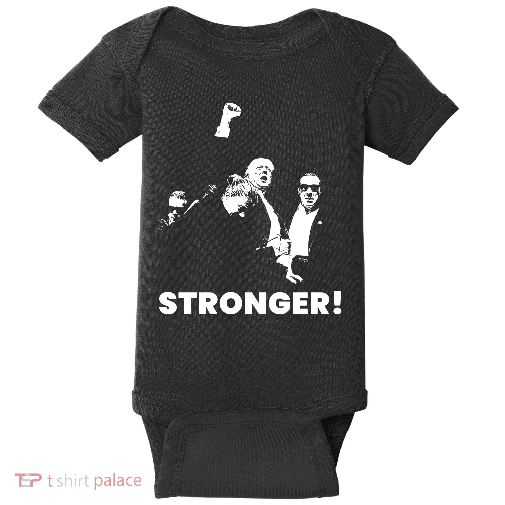 Stronger Trump Fight Support Baby Bodysuit