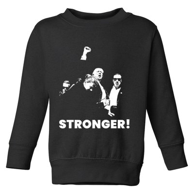 Stronger Trump Fight Support Toddler Sweatshirt