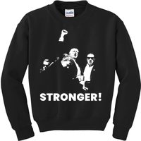 Stronger Trump Fight Support Kids Sweatshirt