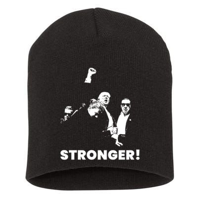 Stronger Trump Fight Support Short Acrylic Beanie
