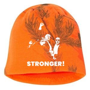 Stronger Trump Fight Support Kati - Camo Knit Beanie