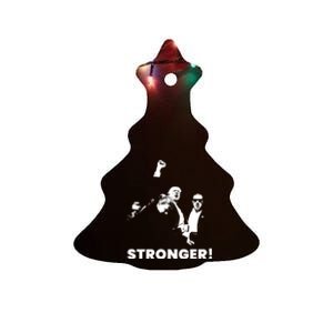 Stronger Trump Fight Support Ceramic Tree Ornament