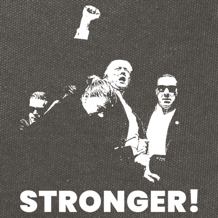 Stronger Trump Fight Support Cotton Canvas Backpack