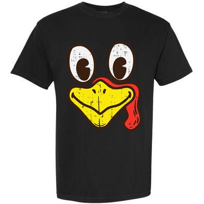 Silly Turkey Face Funny Thanksgiving Dinner Garment-Dyed Heavyweight T-Shirt