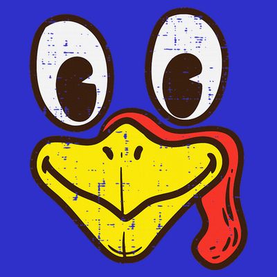 Silly Turkey Face Funny Thanksgiving Dinner T-Shirt