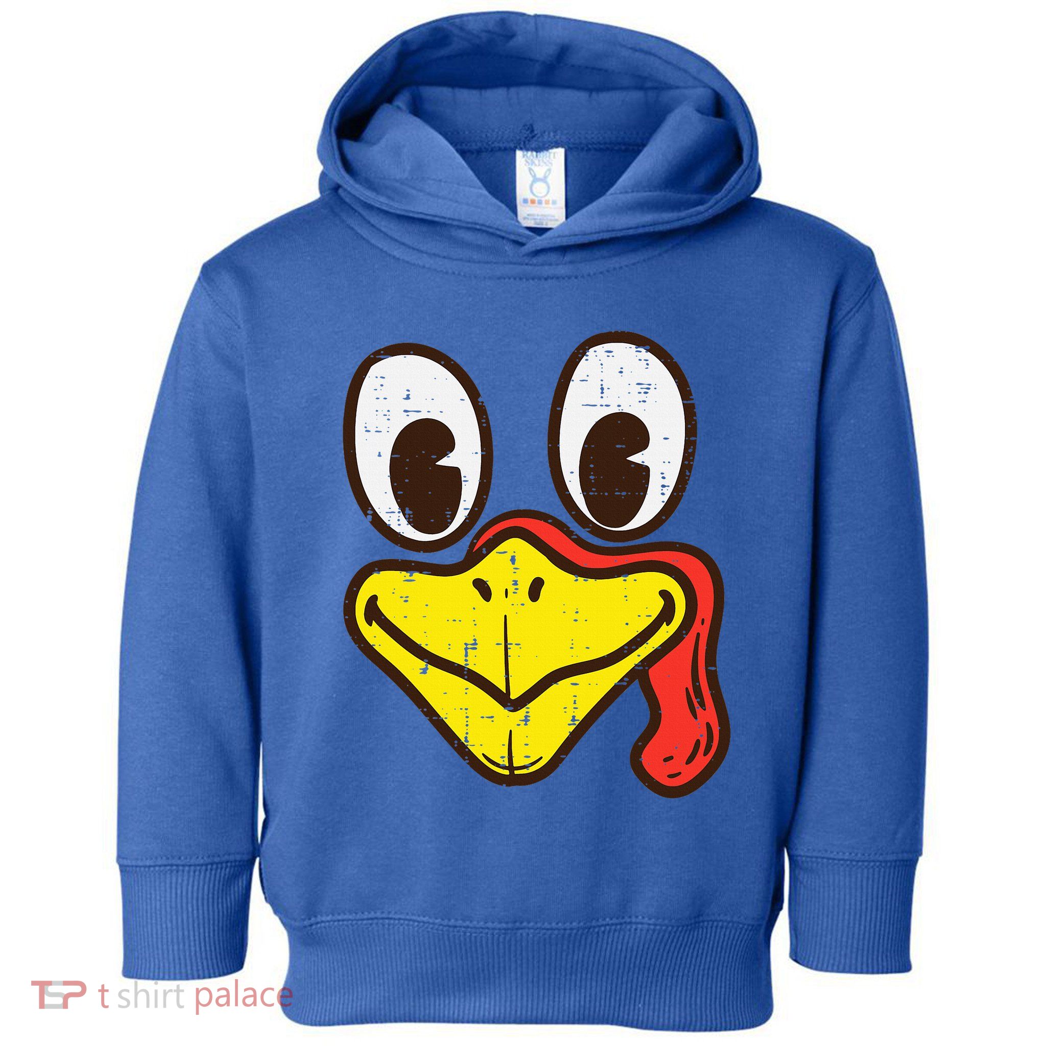 Silly Turkey Face Funny Thanksgiving Dinner Toddler Hoodie
