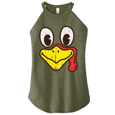 Silly Turkey Face Funny Thanksgiving Dinner Women’s Perfect Tri Rocker Tank