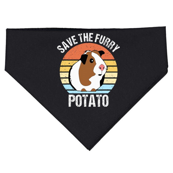 Save The Furry Potato Funny Guinea Pig USA-Made Doggie Bandana