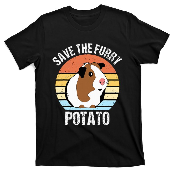 Save The Furry Potato Funny Guinea Pig T-Shirt