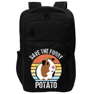 Save The Furry Potato Funny Guinea Pig Impact Tech Backpack