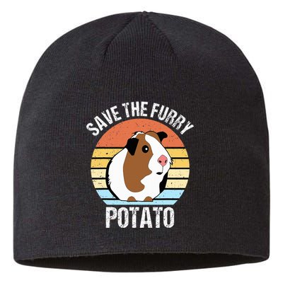 Save The Furry Potato Funny Guinea Pig Sustainable Beanie