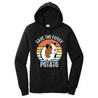 Save The Furry Potato Funny Guinea Pig Women's Pullover Hoodie