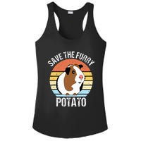 Save The Furry Potato Funny Guinea Pig Ladies PosiCharge Competitor Racerback Tank