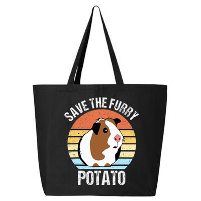 Save The Furry Potato Funny Guinea Pig 25L Jumbo Tote