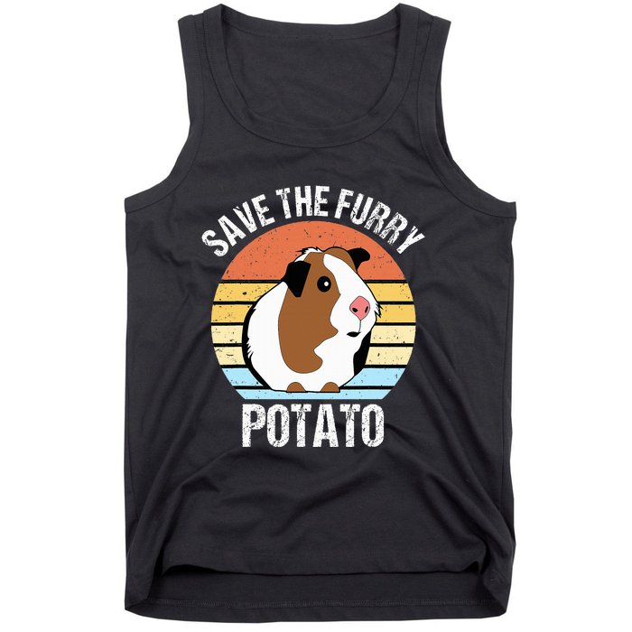 Save The Furry Potato Funny Guinea Pig Tank Top