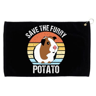 Save The Furry Potato Funny Guinea Pig Grommeted Golf Towel