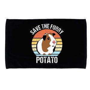 Save The Furry Potato Funny Guinea Pig Microfiber Hand Towel