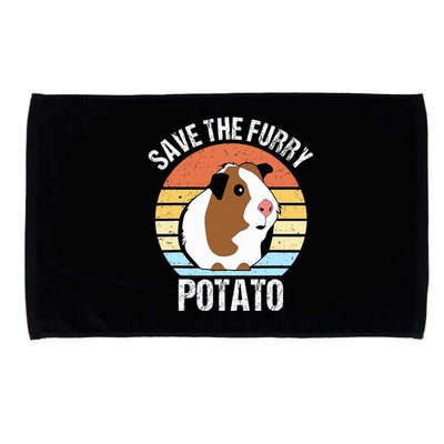 Save The Furry Potato Funny Guinea Pig Microfiber Hand Towel