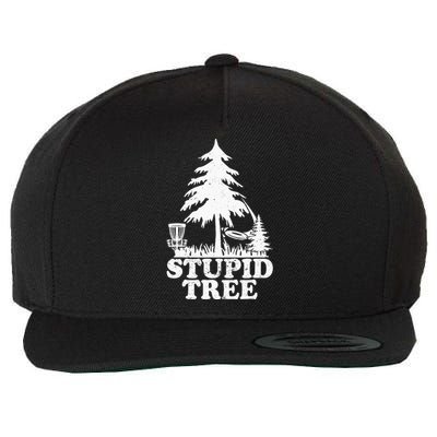 Stupid Tree Flying Disc Golf Team Player Wool Snapback Cap