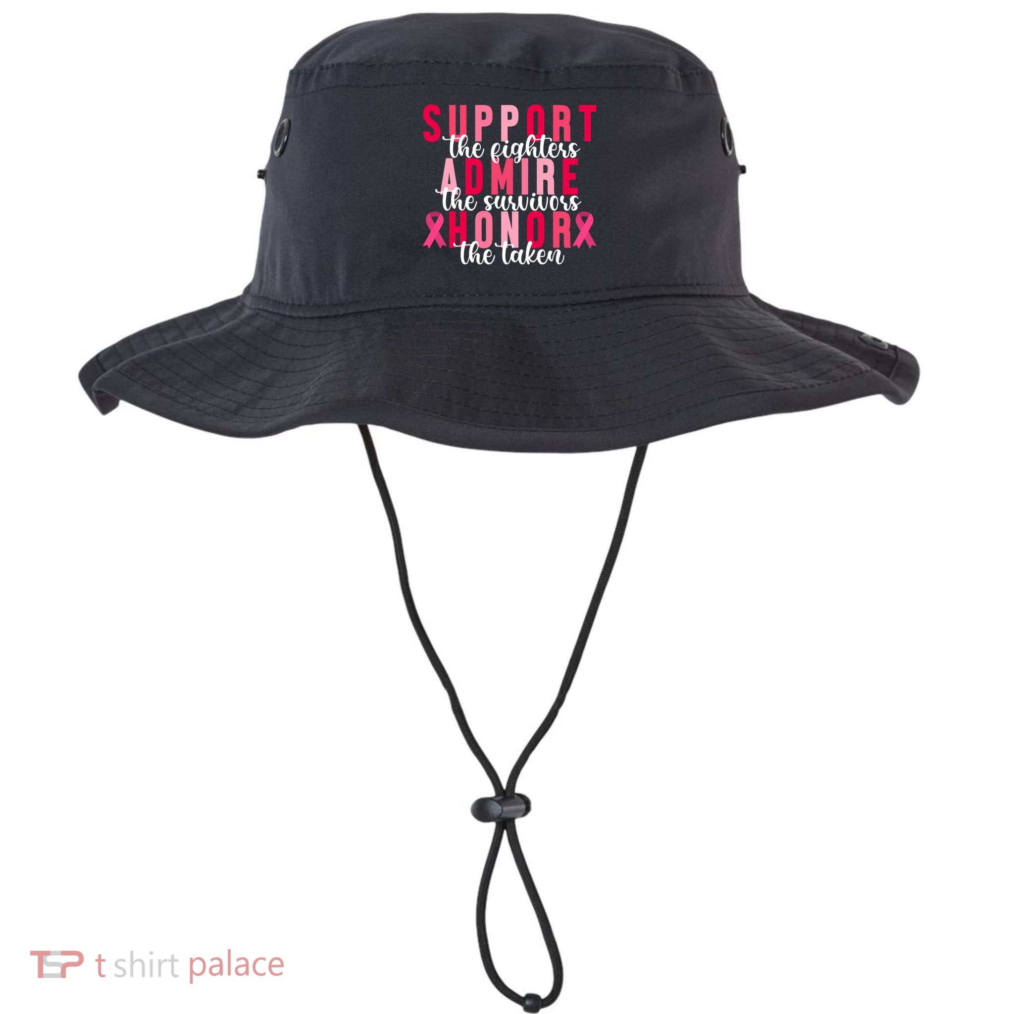 Support The Fighters Admire The Survivors Honor The Taken Breast Cancer Bucket Hat