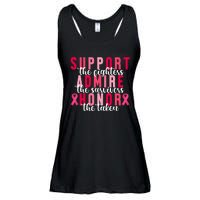 Support The Fighters Admire The Survivors Honor The Taken Breast Cancer Ladies Essential Flowy Tank