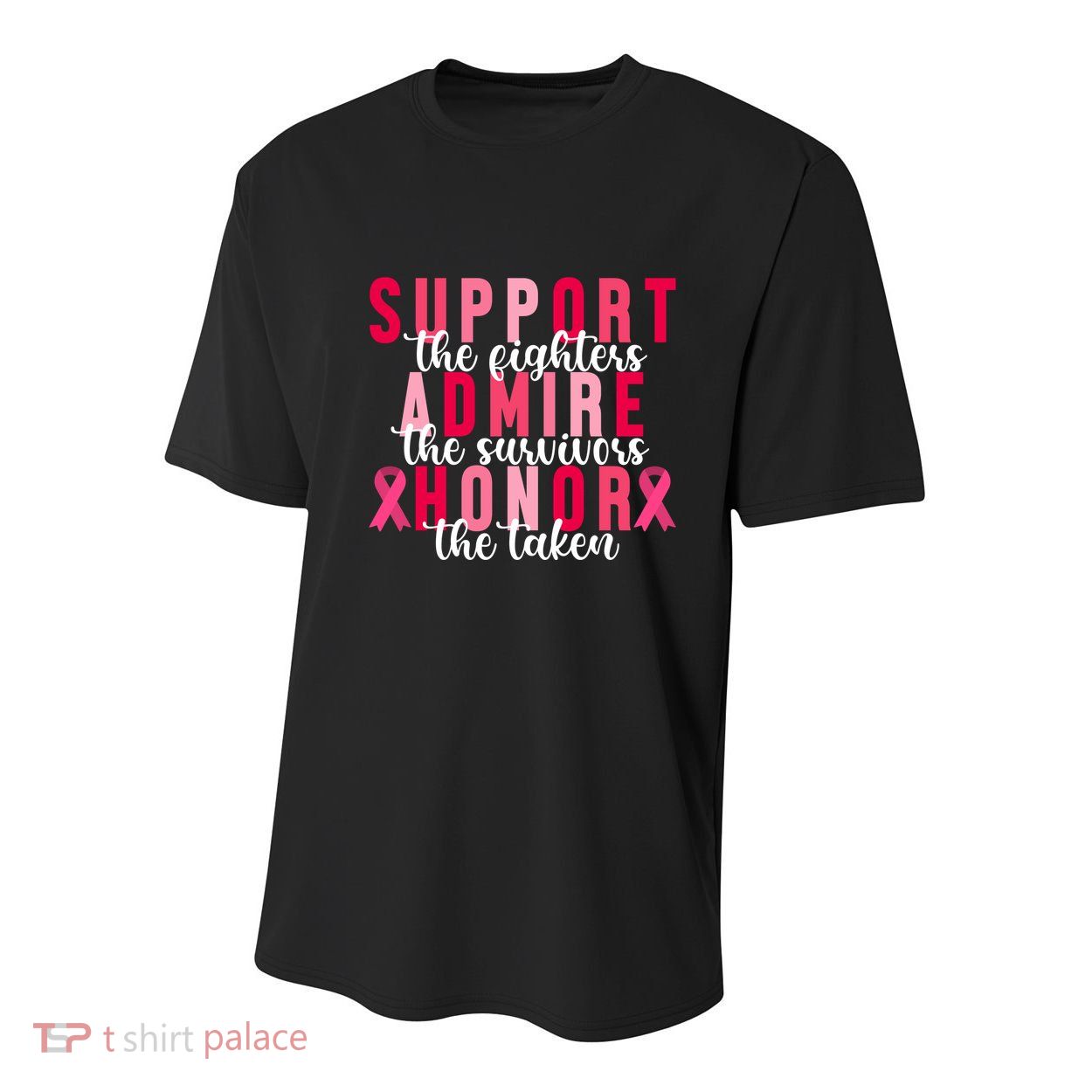 Support The Fighters Admire The Survivors Honor The Taken Breast Cancer Youth Performance Sprint T-Shirt