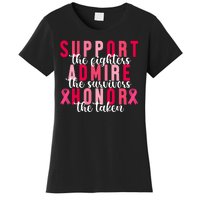 Support The Fighters Admire The Survivors Honor The Taken Breast Cancer Women's T-Shirt