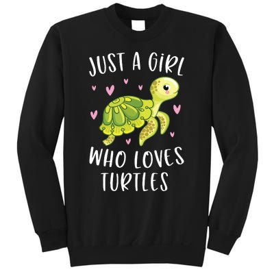 Sea Turtle For Girl Just A Girl Who Loves Turtles Sweatshirt