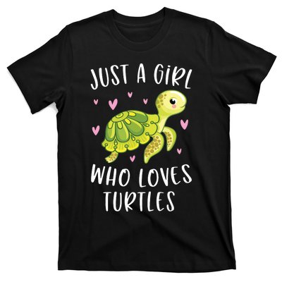 Sea Turtle For Girl Just A Girl Who Loves Turtles T-Shirt