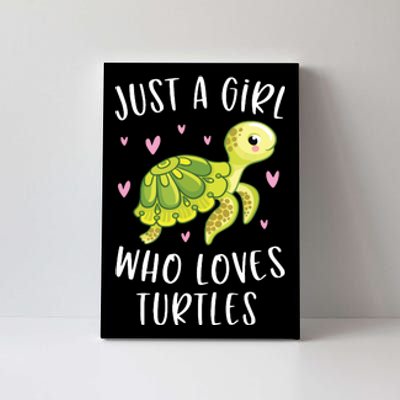 Sea Turtle For Girl Just A Girl Who Loves Turtles Canvas