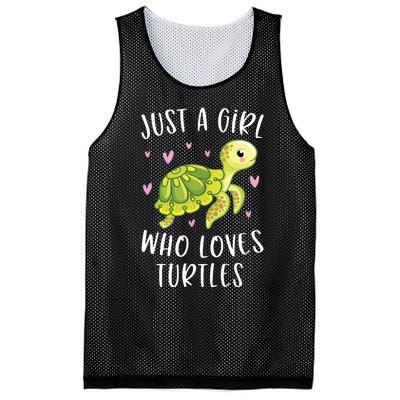 Sea Turtle For Girl Just A Girl Who Loves Turtles Mesh Reversible Basketball Jersey Tank