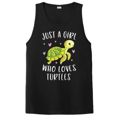 Sea Turtle For Girl Just A Girl Who Loves Turtles PosiCharge Competitor Tank