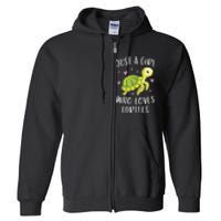 Sea Turtle For Girl Just A Girl Who Loves Turtles Full Zip Hoodie