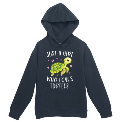 Sea Turtle For Girl Just A Girl Who Loves Turtles Urban Pullover Hoodie