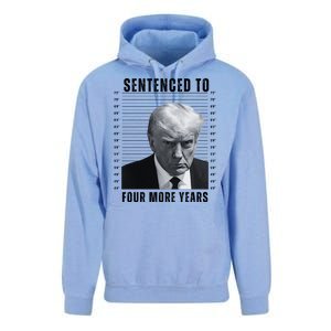 Sentenced To Four More Years Funny President Mugshot Unisex Surf Hoodie